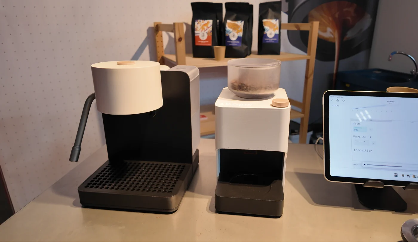 Datum Coffee: Auto-Tamper, vernetzte Mühle, offene Rezeptplattform