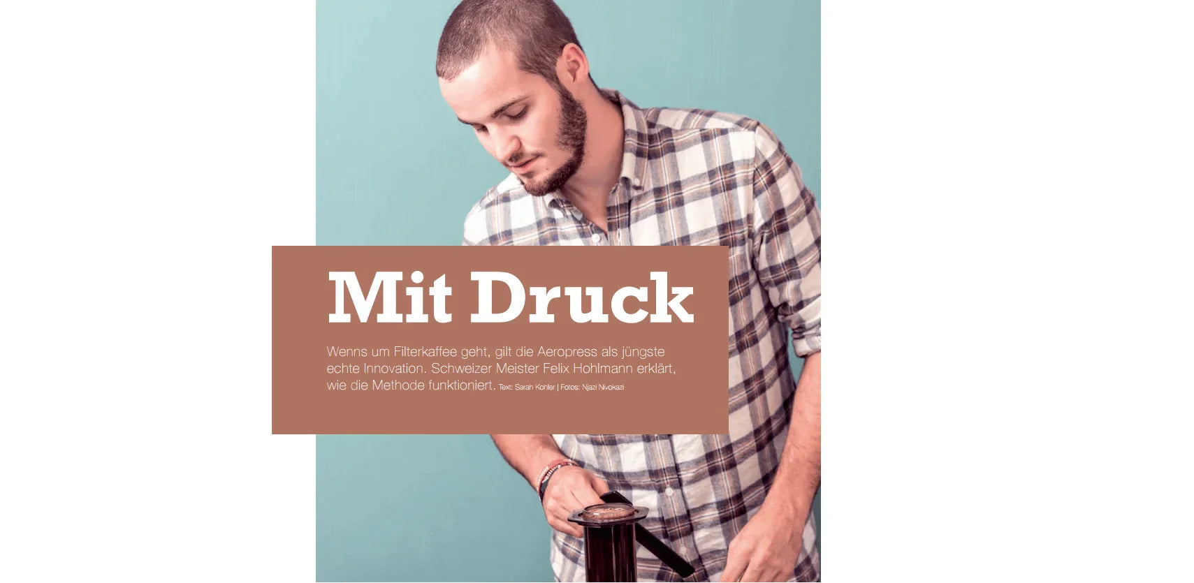 Aeropress mit Salz &amp; Pfeffer &amp; Felix Hohlmann
