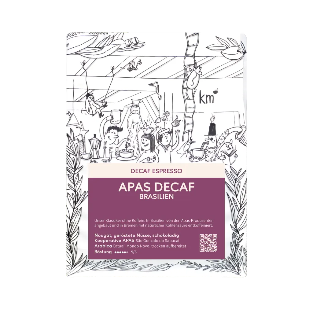 Apas Decaf, Entkoffeinierter Espresso aus Brasilien