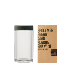 Comandante Behälter Clear neben Verpackung